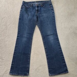 Old Navy The Flirt Bootcut Jeans 12 Long Mid Rise Stretch‎ Denim Medium Wash